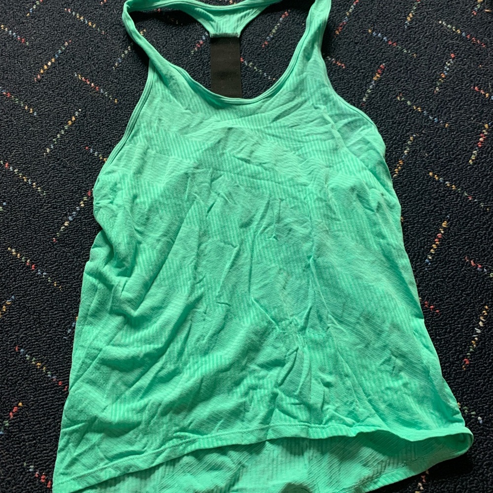 Mint green workout tank